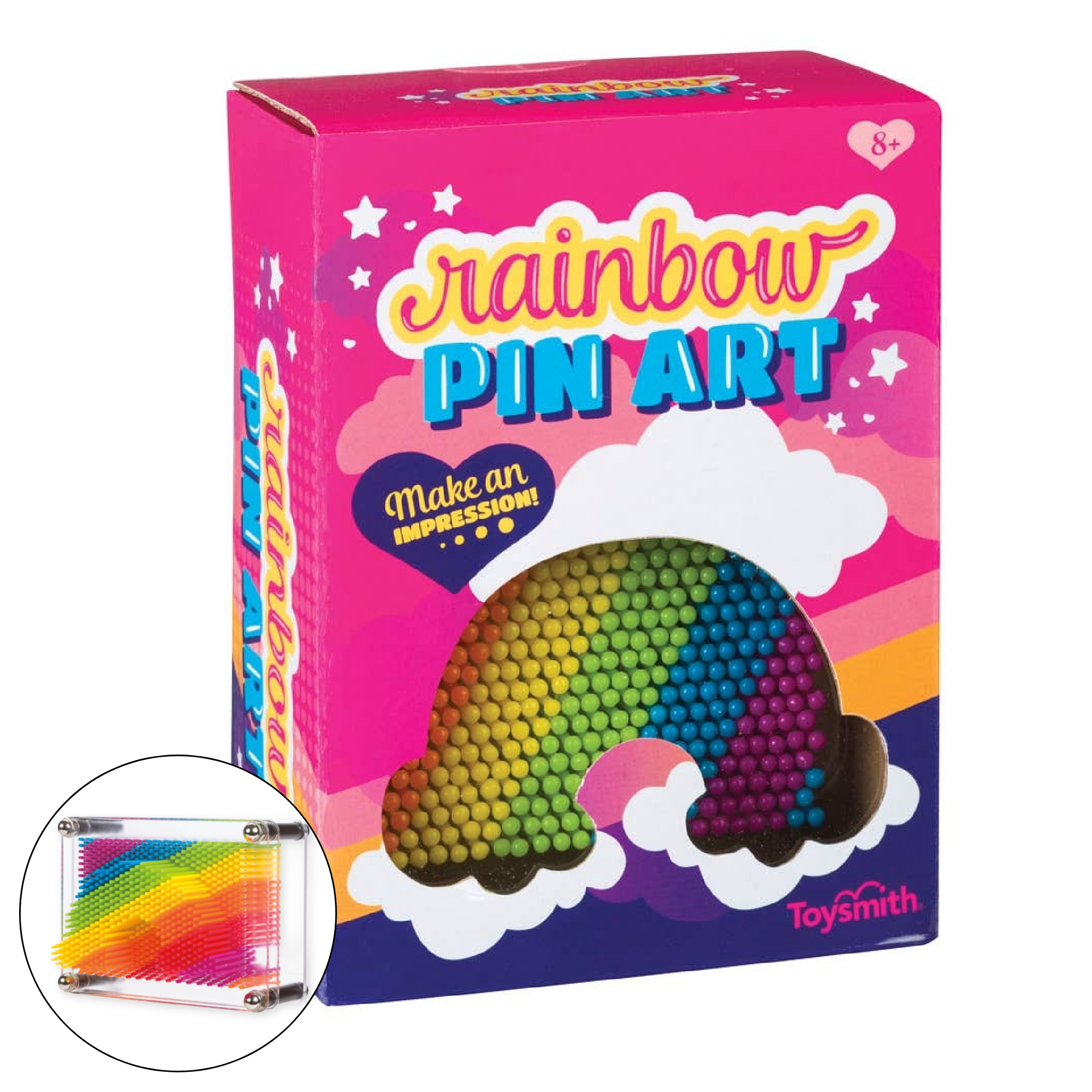Colorful Rainbow Pin Art