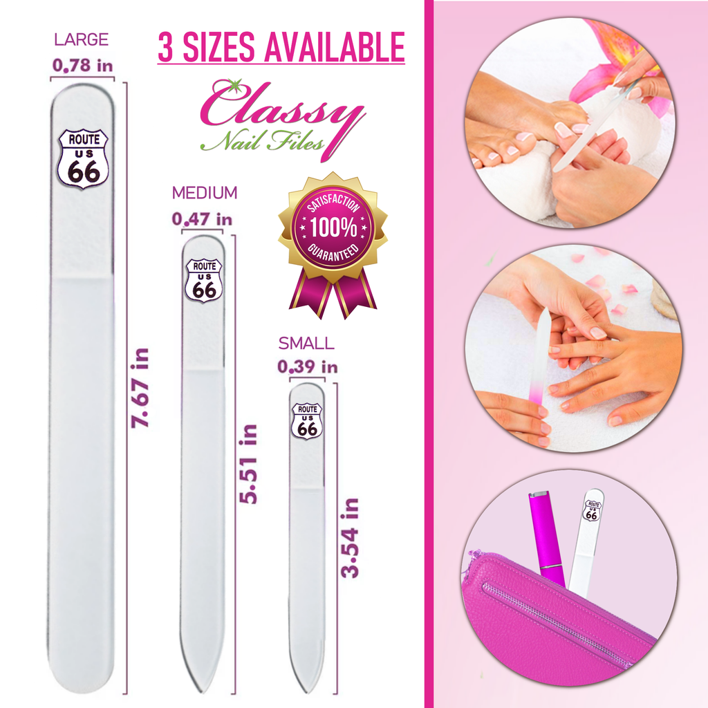Route 66 Southwest Travel Road Trip Czech Crystal Nail File: Large