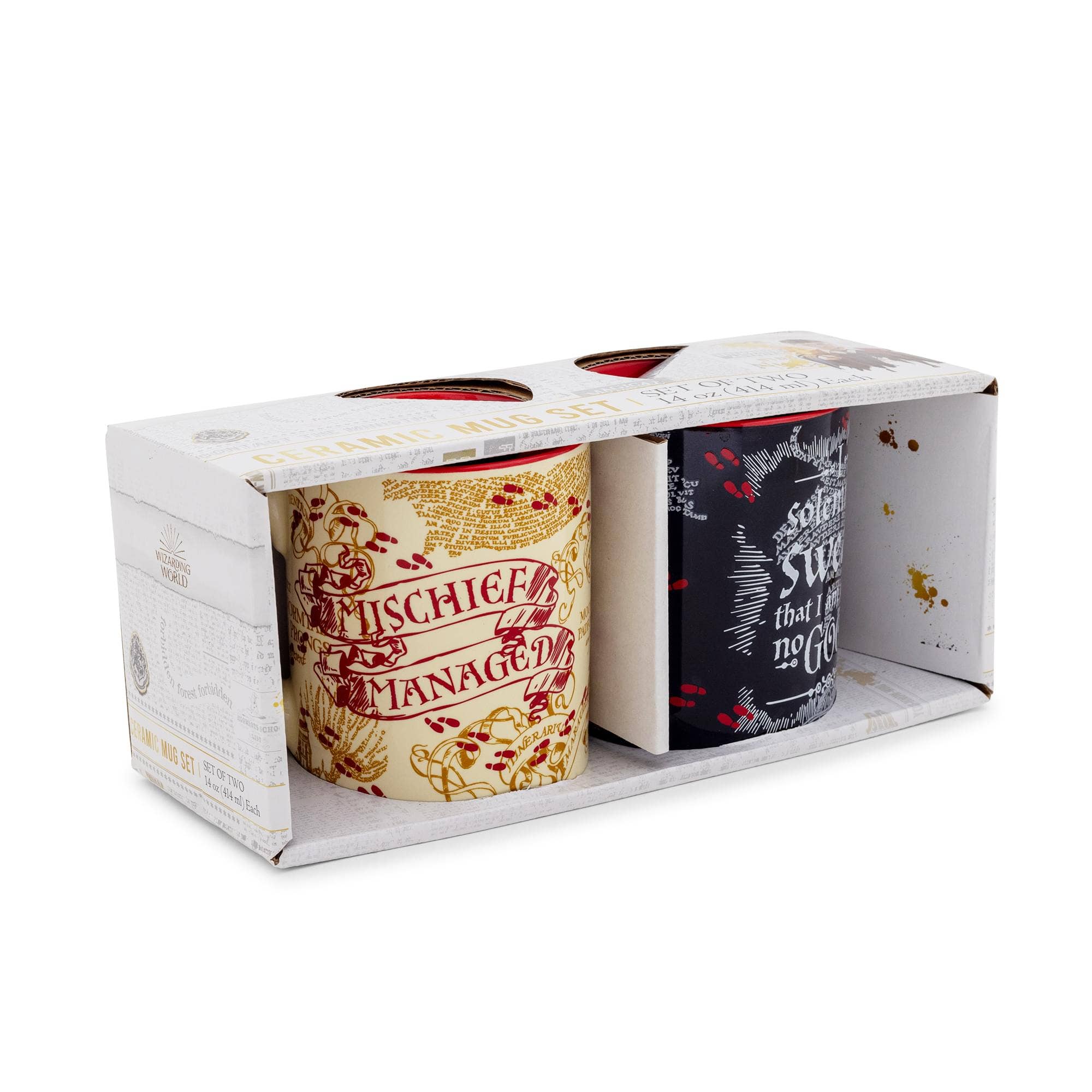 Harry Potter "Mischief Managed" 14oz Mug Set of 2