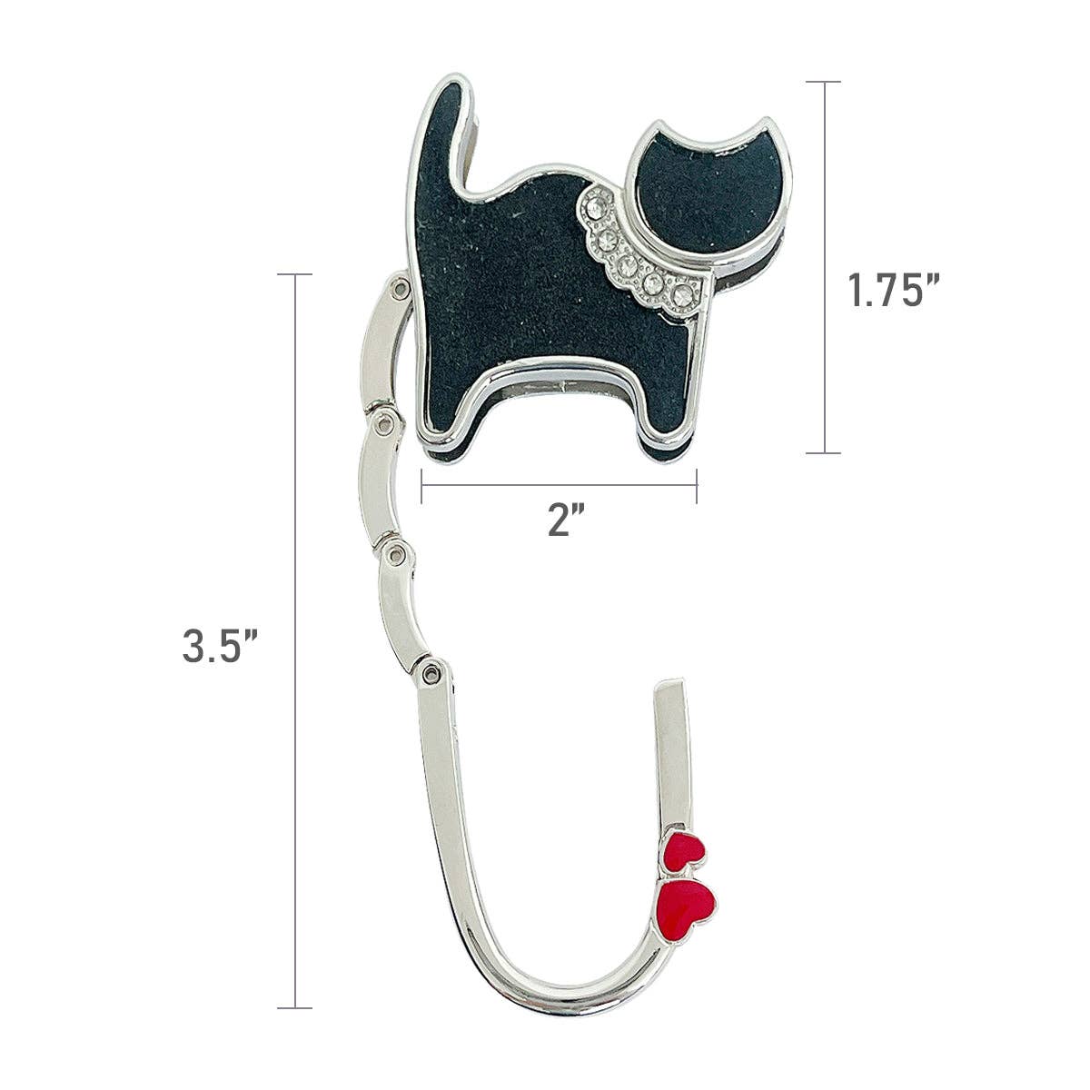 Foldable Purse Hook Hanger: Purple Baguette