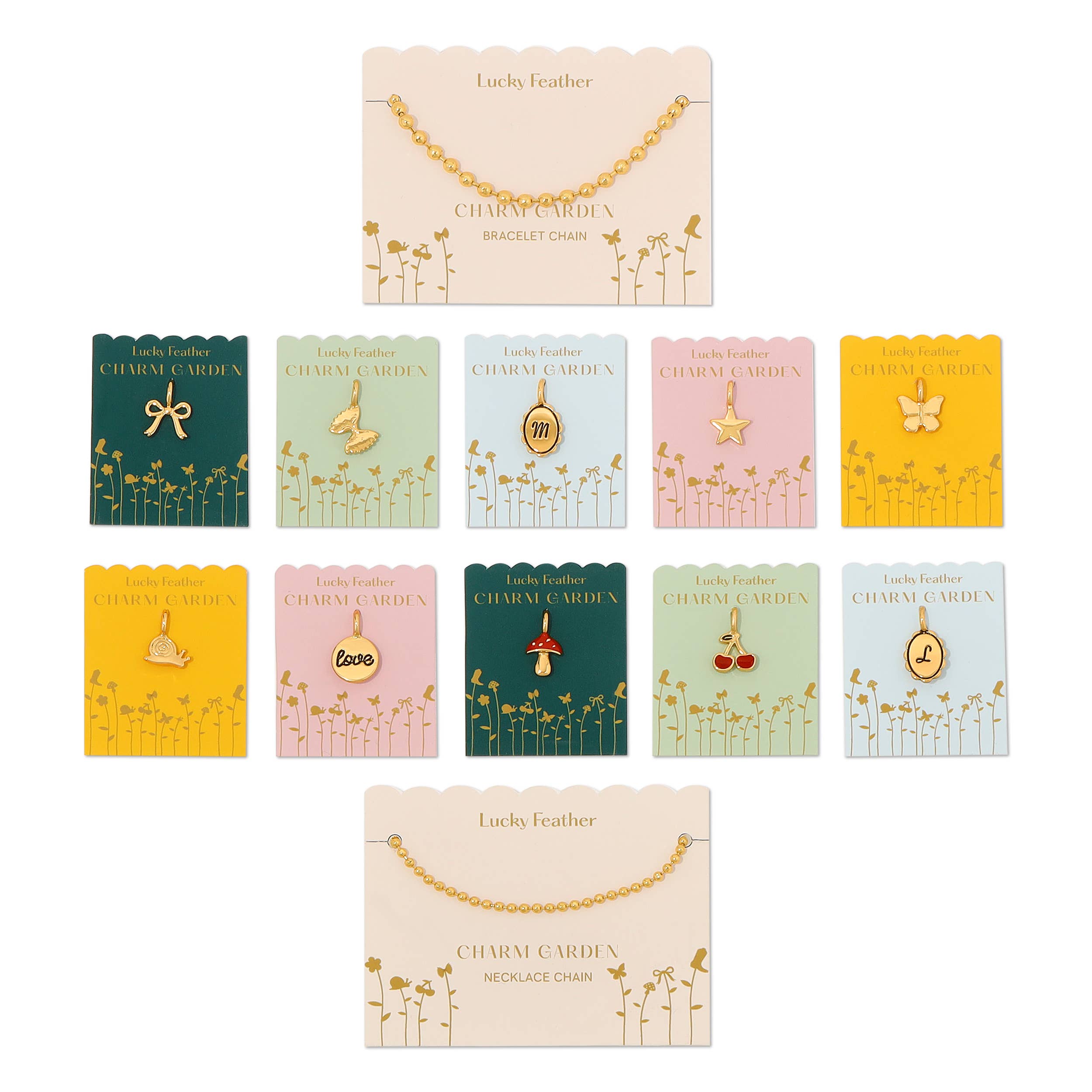 Charm Garden Gold Mushroom