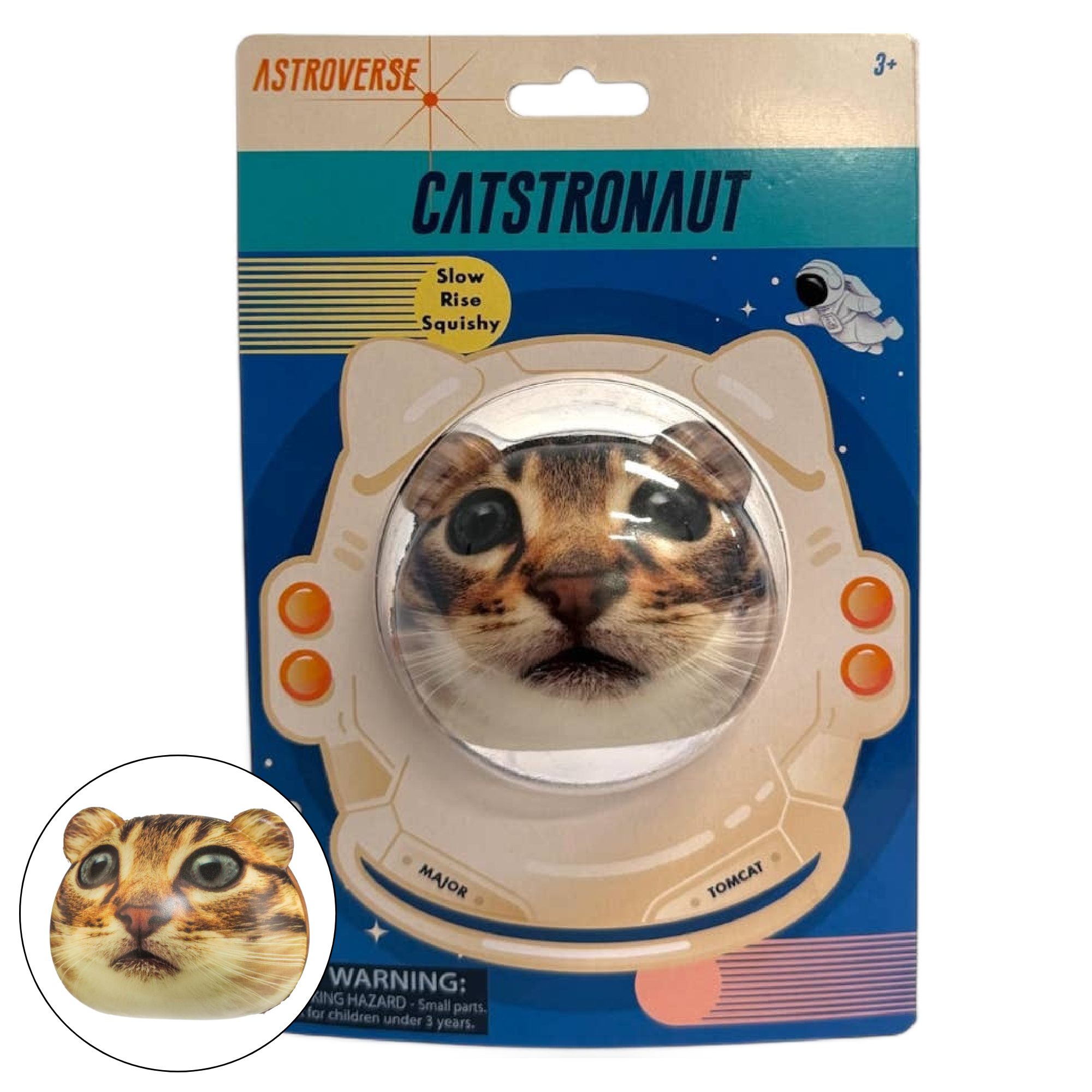 Astroverse Catstronaut Slow-Rise Squishy Ball