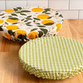Orange Orchard Reusable Fabric Bowl Cover Set