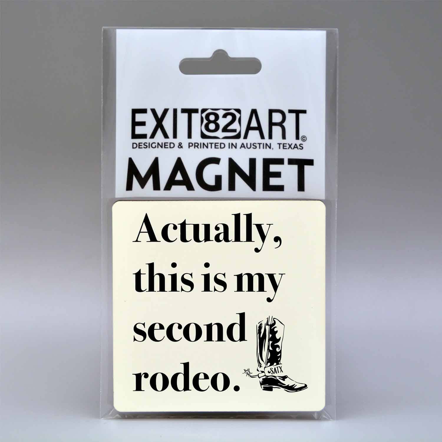 Second Rodeo - 3" Square Magnet