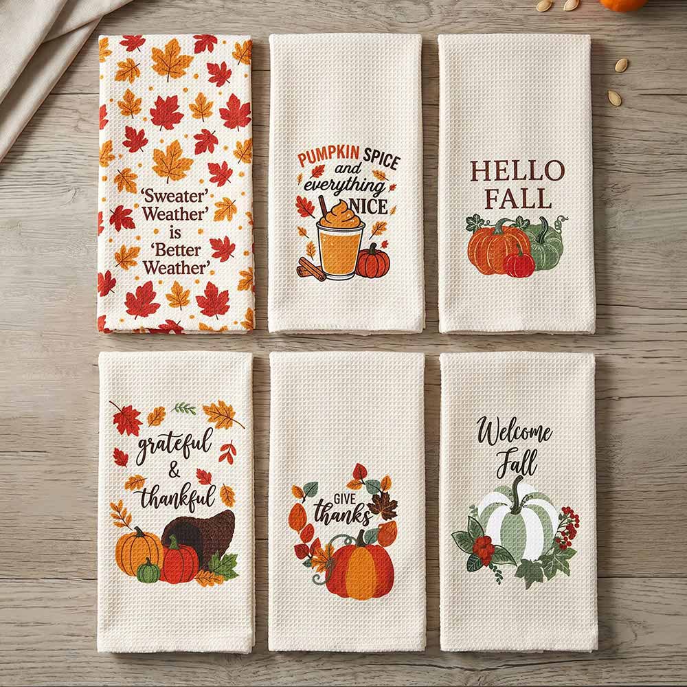 Pumpkin Spice Kitchen Towel
