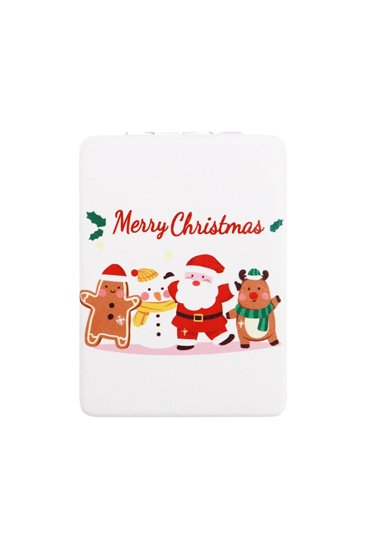 Festive Christmas Compact Mirror