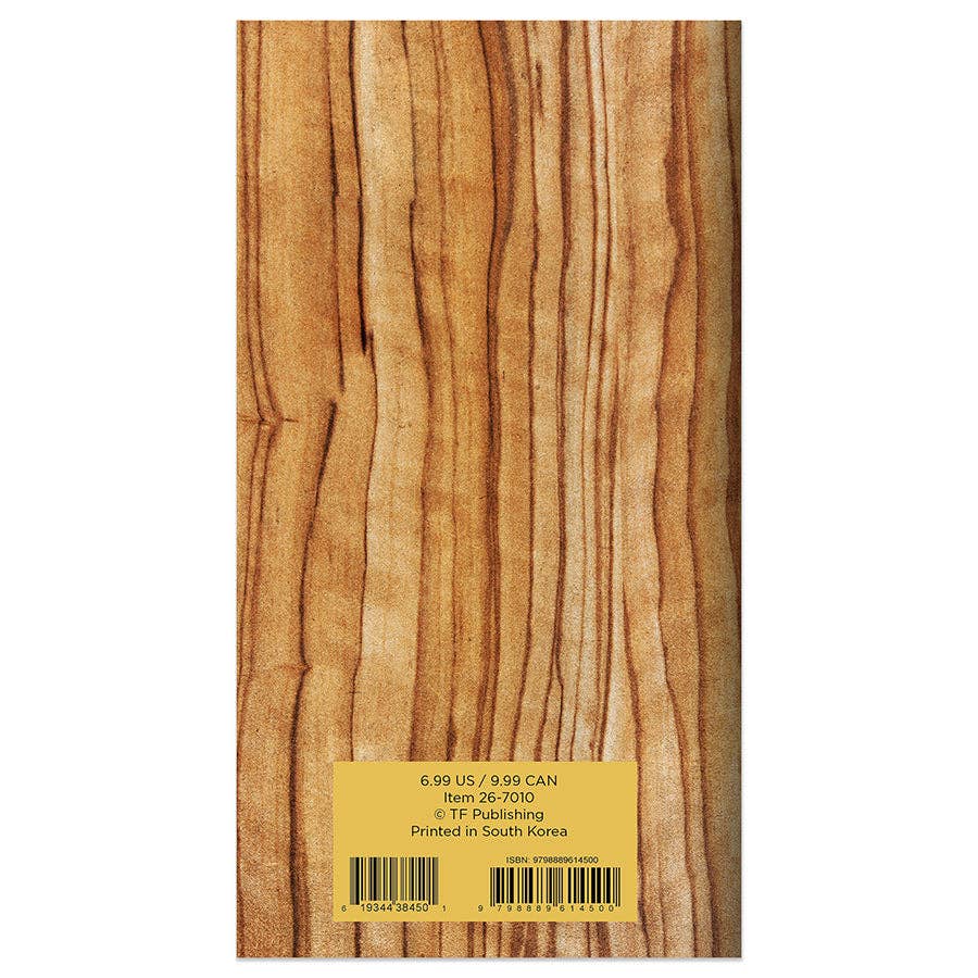 2026-2027 Classic Oak Small Monthly Pocket Planner