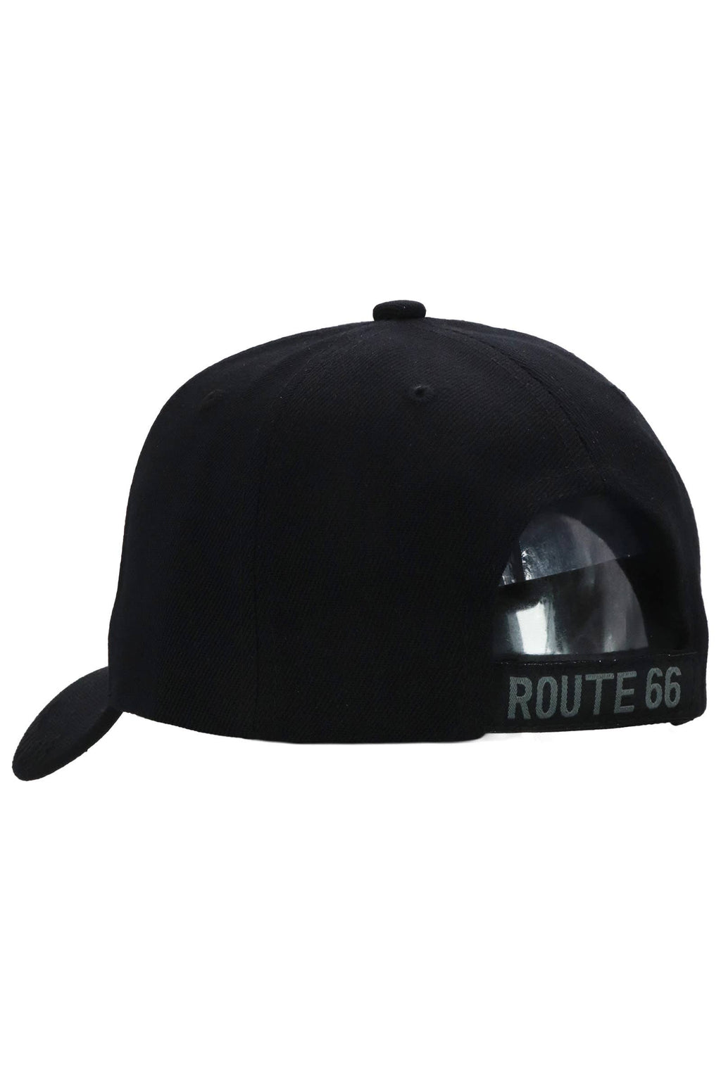 Historic Route 66 Emblem Velcro Black /Gray Baseball Cap