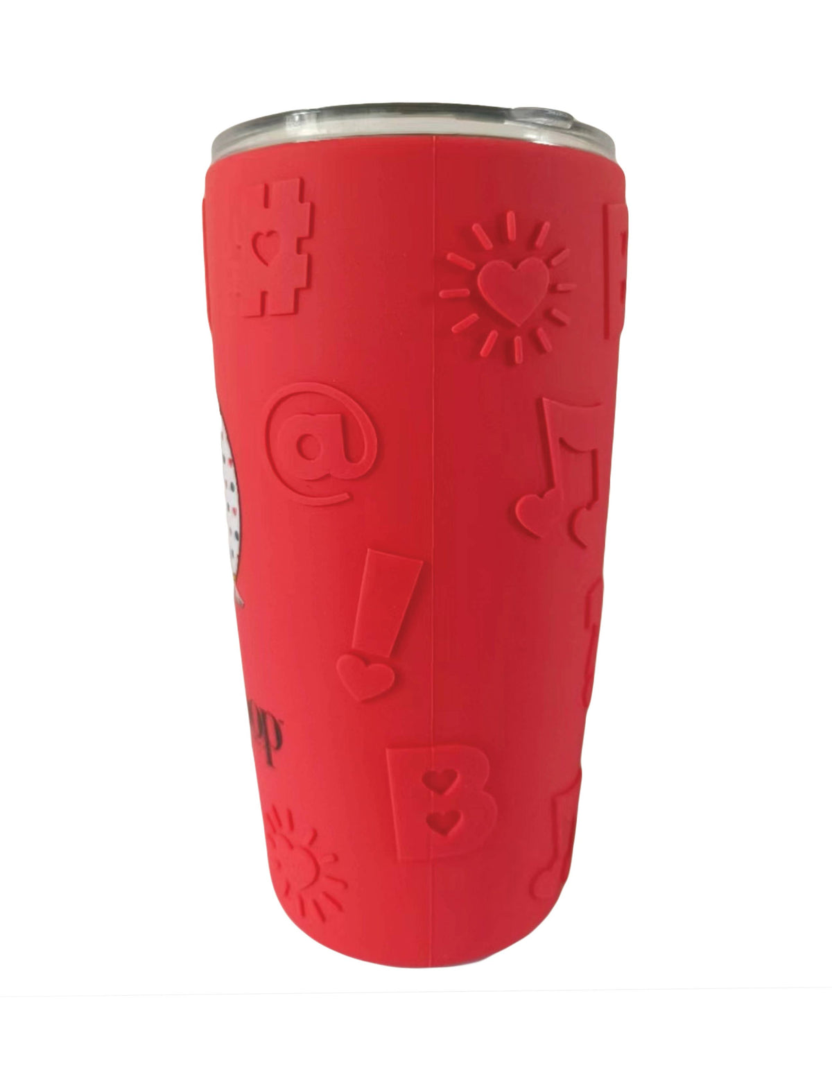 Betty Boop Stainless Steel Thermos With Silicone Sleeve Red