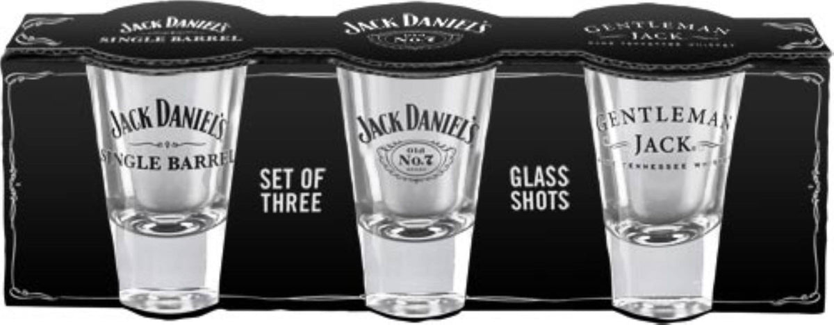 Jack Daniel's Set of 3 Shot Glasses: 1.0 oz. each