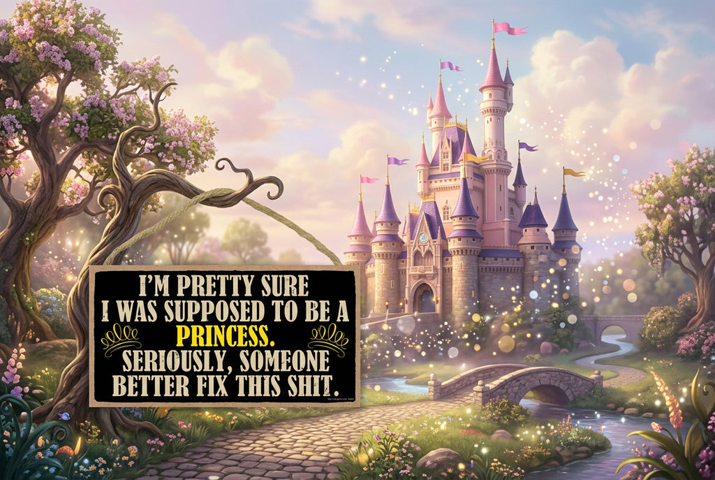 I'm pretty sure I was supposed to be a princess - Plaque