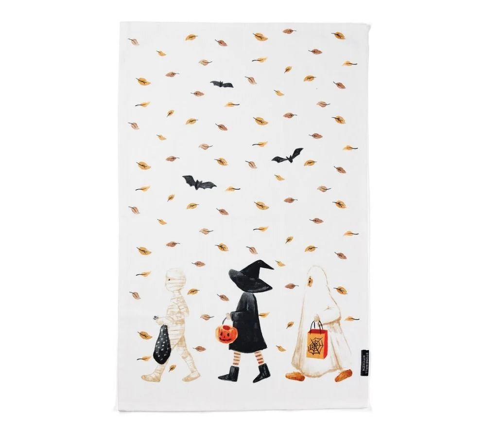 Trick or Treaters Tea Towel