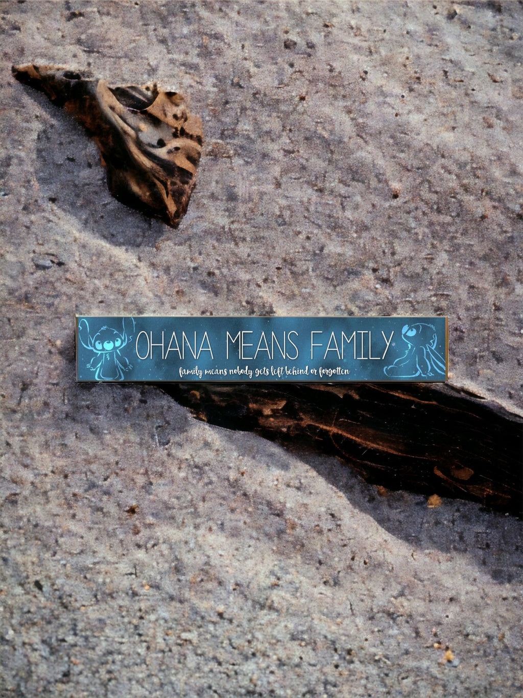 Lilo and Stitch Ohana Means Family Wood Wall Art