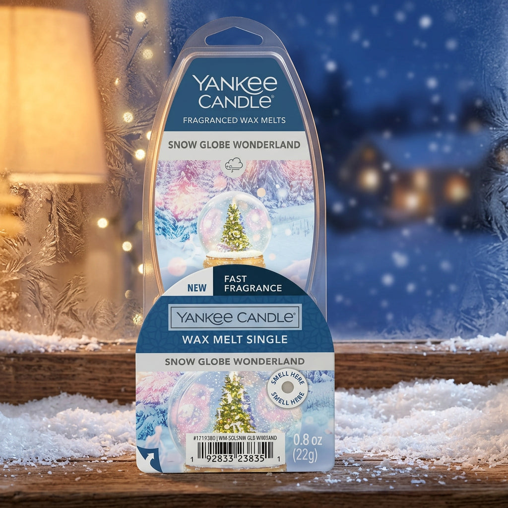 Yankee Candle Snowglobe Wonderland Medium Candle w/Free product