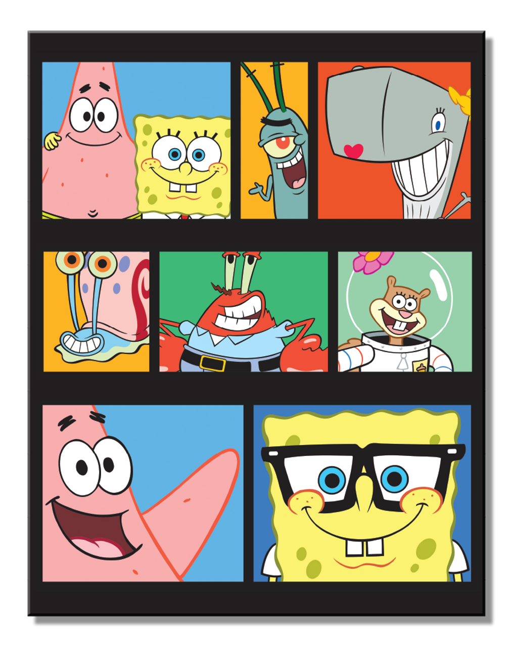 Spongebob Friends Tin Sign