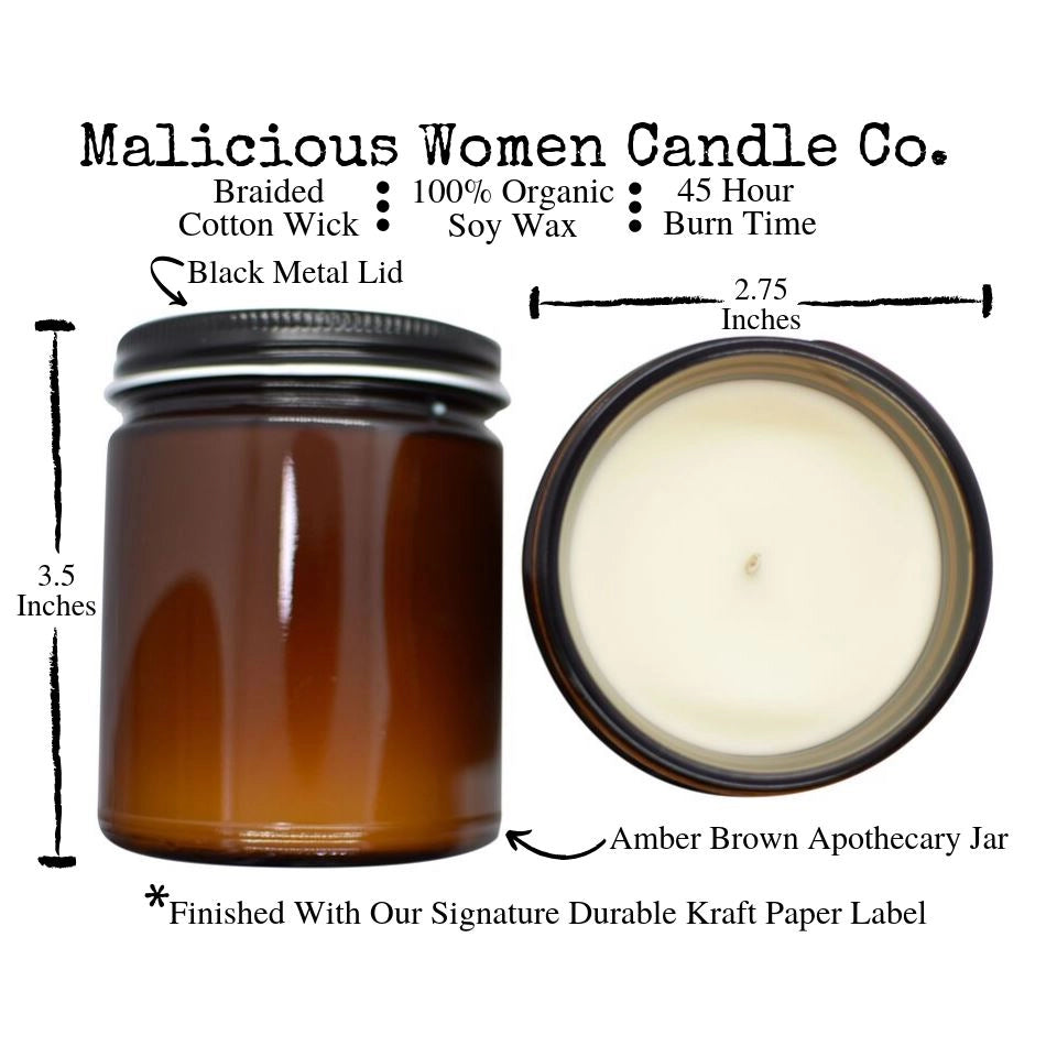 Malicious Women Candle Co - Boss Lady - Infused with Hustle & Caffeine