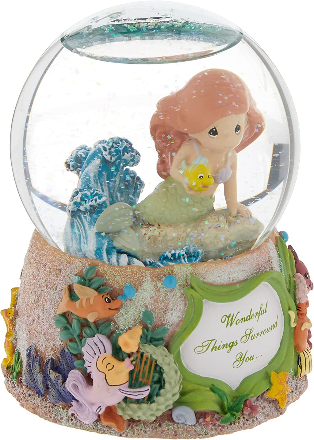 Precious Moments Waterball Musical Ariel Wonderful Things Surround You