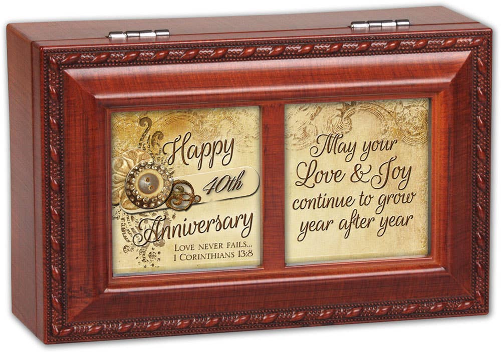 Happy 40th Anniversary Music Box