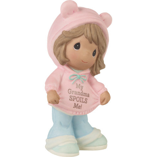 My Grandma Spoils Me Dark Brunette Girl Precious Moments Figurine