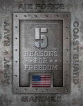 5 Reasons for Freedom Tin Sign