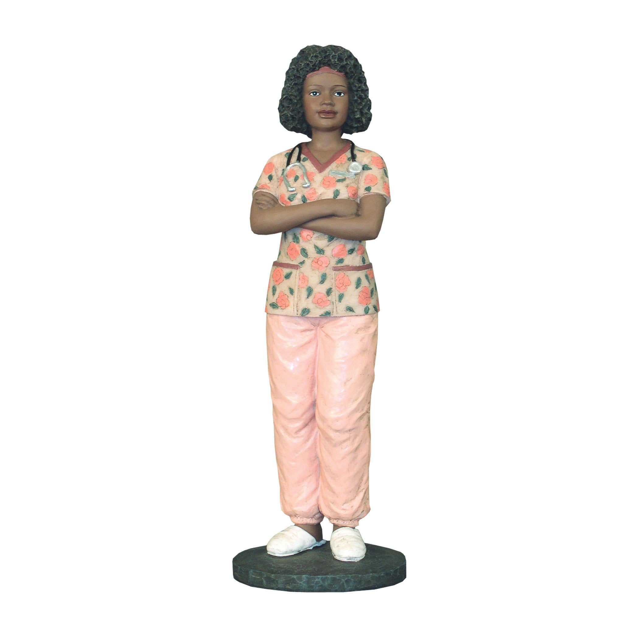 Black Female Nurse Figurine