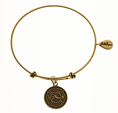 Fire Dept. Expandable Bangle Charm Bracelet