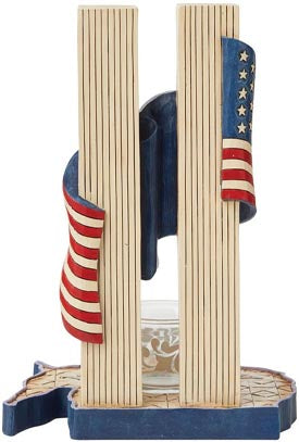 Jim Shore Never Forget 9-11 Candleholder