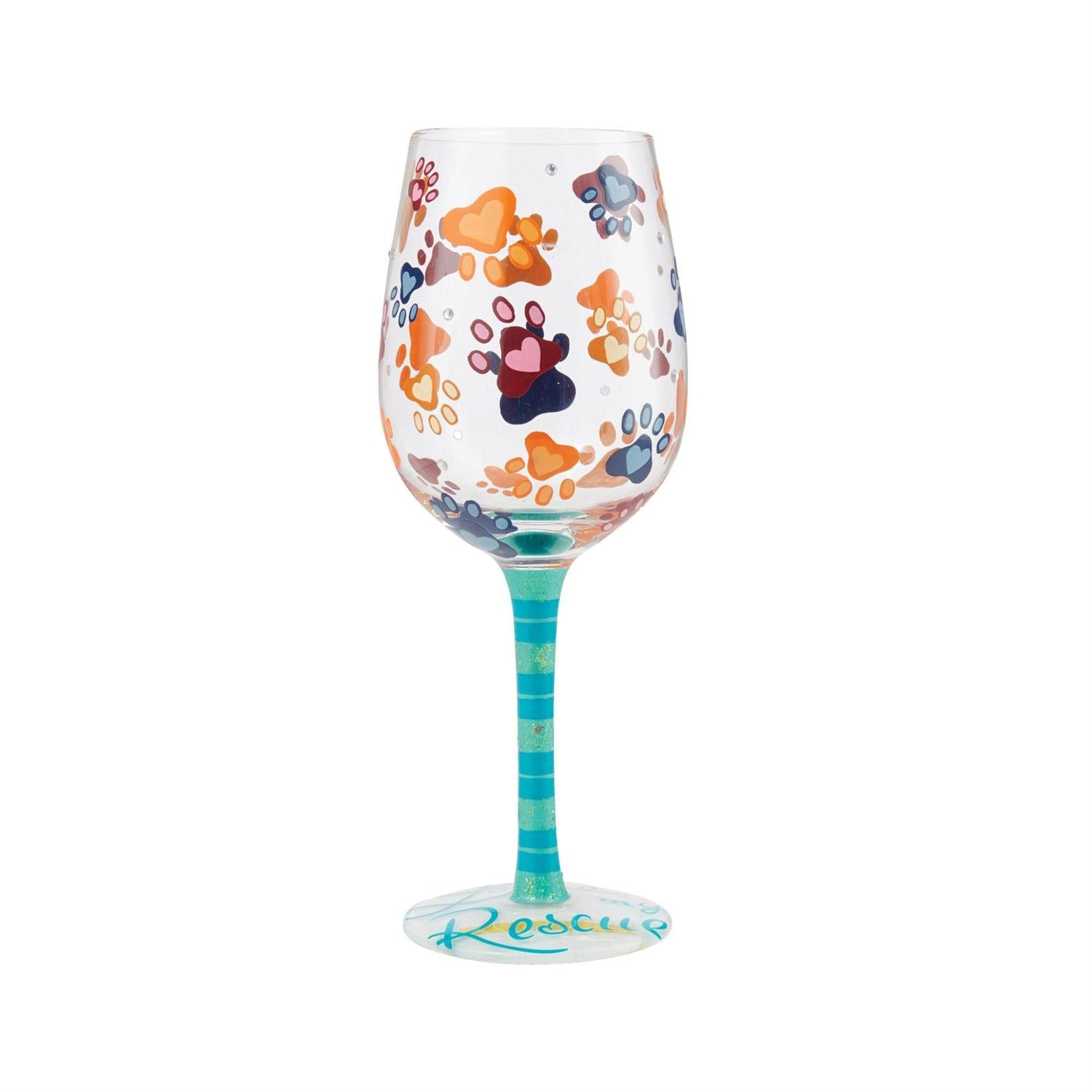 Love My Rescue Lolita Wine Glass