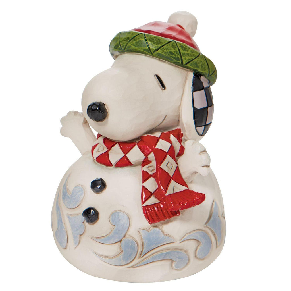 Jim Shore Snoopy/Peanuts Snowman Mini Figurine
