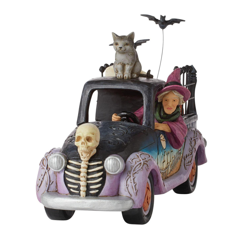 Jim Shore "Wicked Wheels" Halloween Pickup Truck