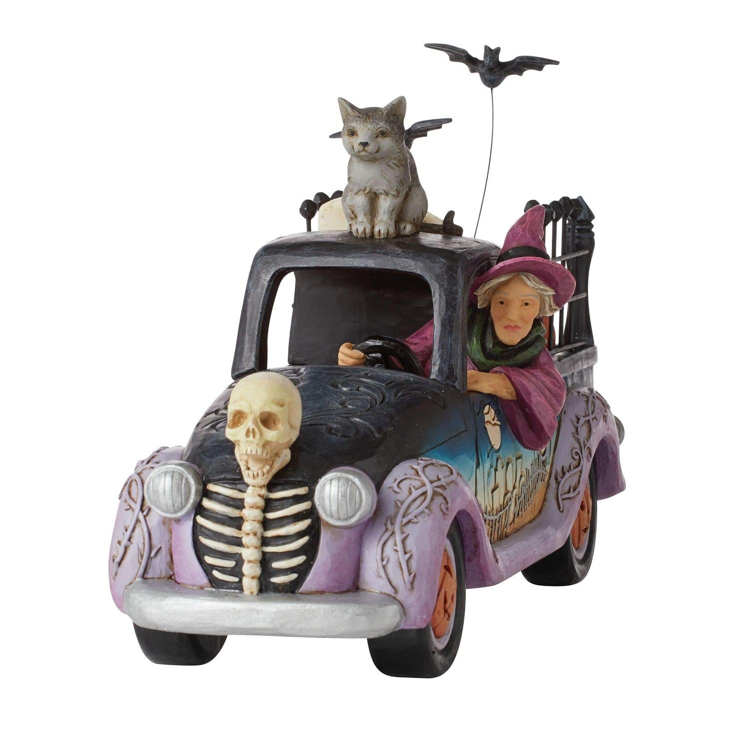 Jim Shore "Wicked Wheels" Halloween Pickup Truck