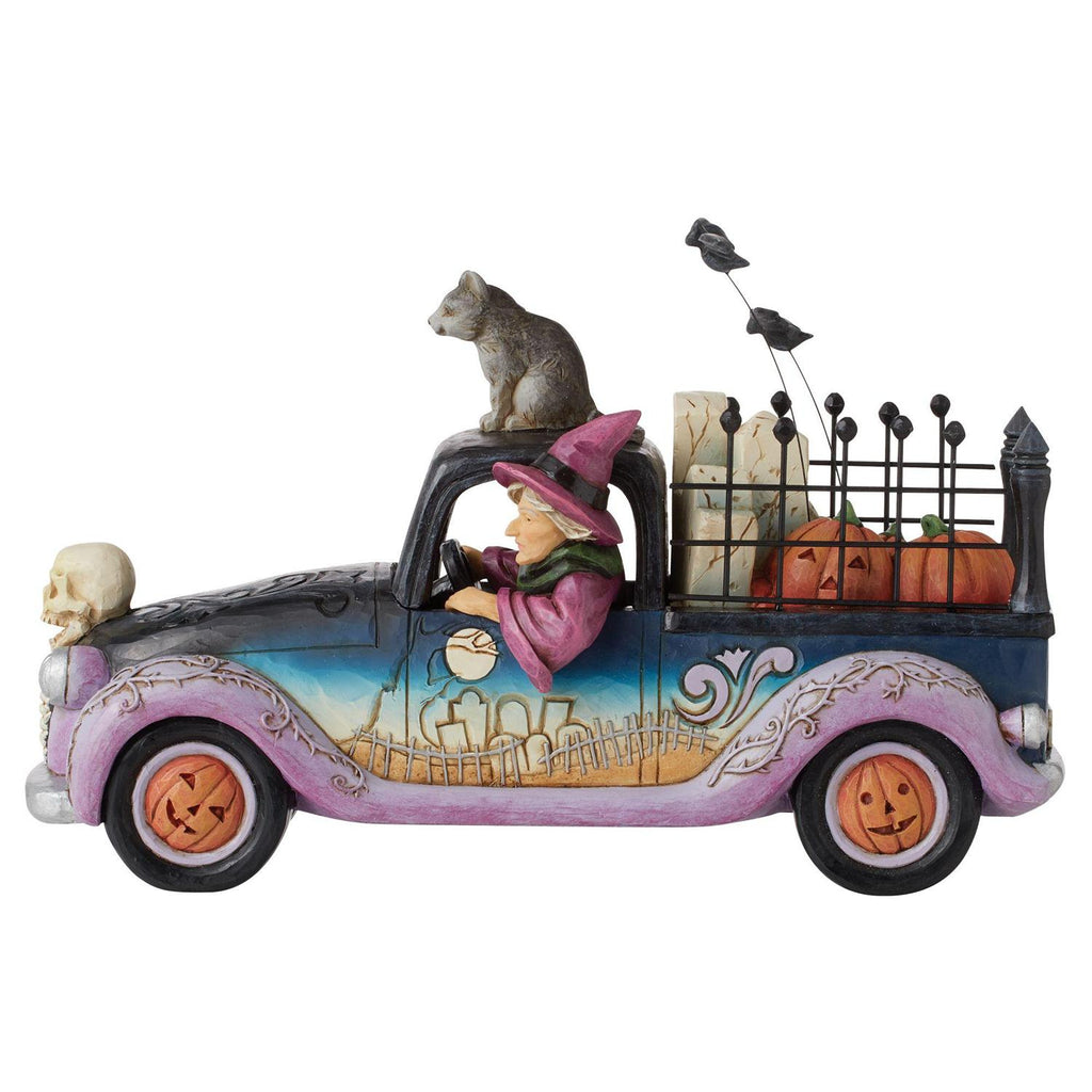 Jim Shore "Wicked Wheels" Halloween Pickup Truck
