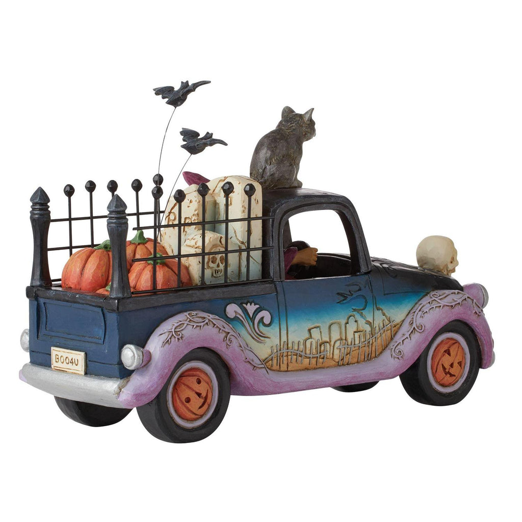 Jim Shore "Wicked Wheels" Halloween Pickup Truck