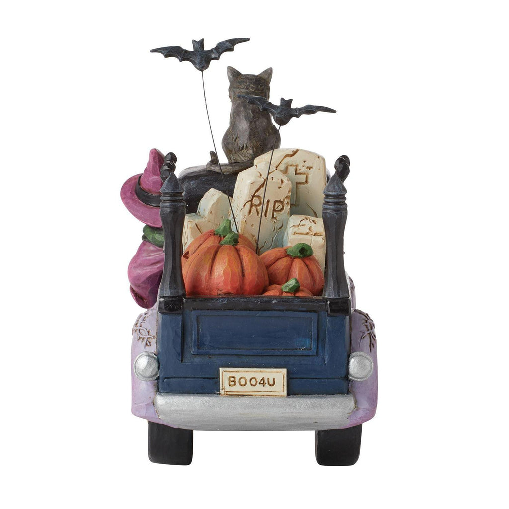 Jim Shore "Wicked Wheels" Halloween Pickup Truck