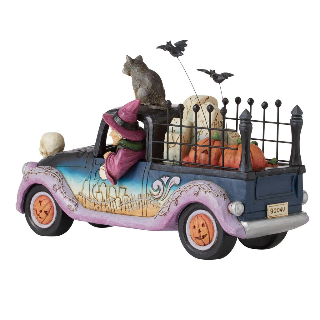 Jim Shore "Wicked Wheels" Halloween Pickup Truck