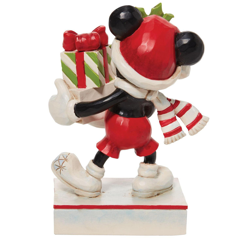 Jim Shore Disney Black and White Mickey A Season of Giving