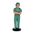 White Male Scrub Nurse Figurine
