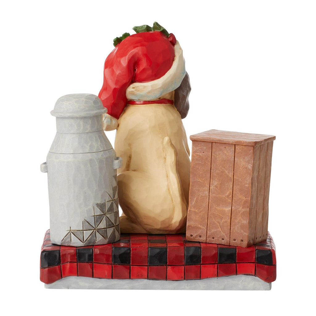 Jim Shore Country Living Dog Festive Farmhouse Friend