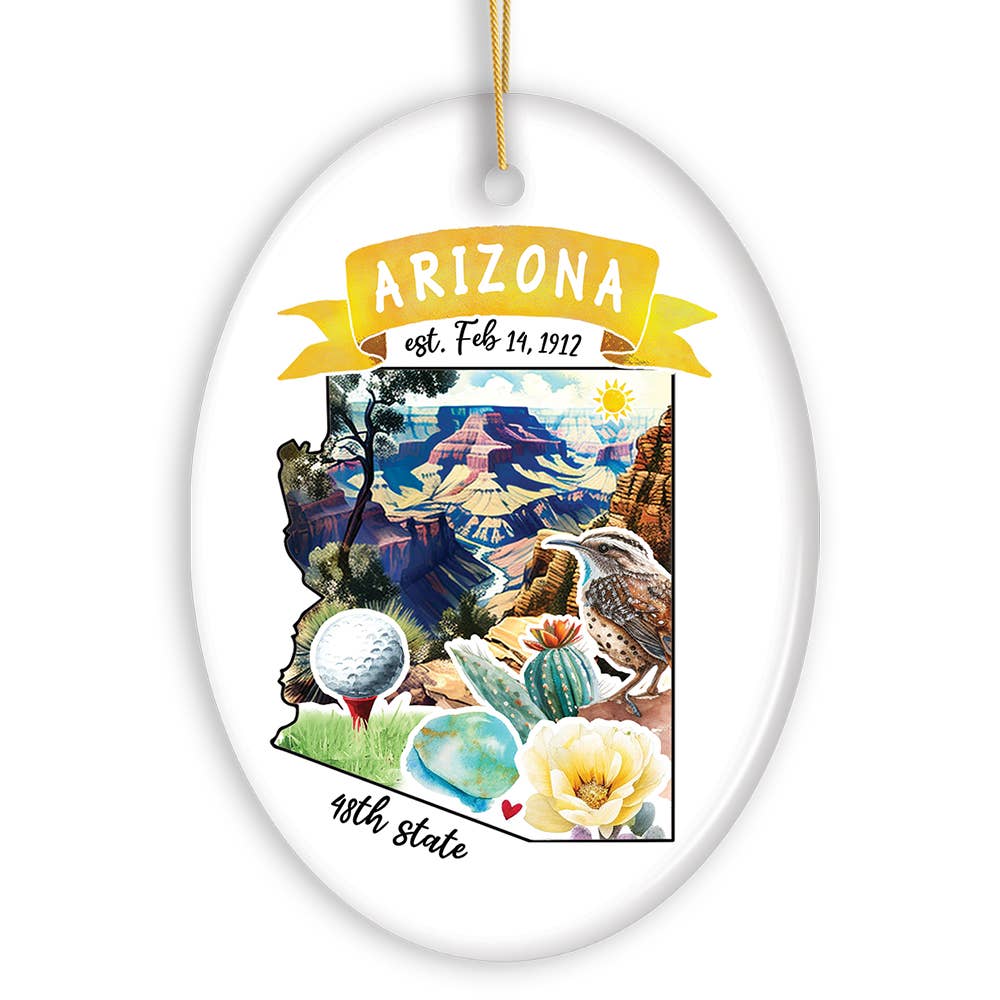Artistic Arizona State Themes Christmas Ornament