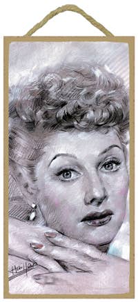 Lucille Ball Wood Sign