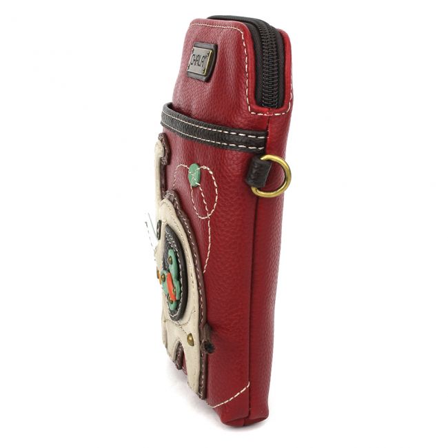 Elephant Cellphone Crossbody Burgandy