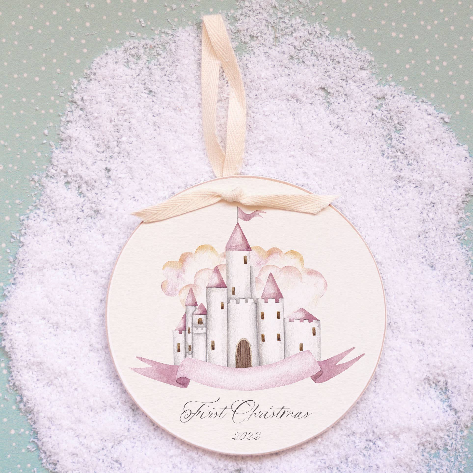 First Christmas Ornament 2022 Castle