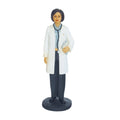 White Female Doctor/Brunette Figurine