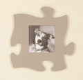 Light Grey Single Puzzle Piece Photo Frame