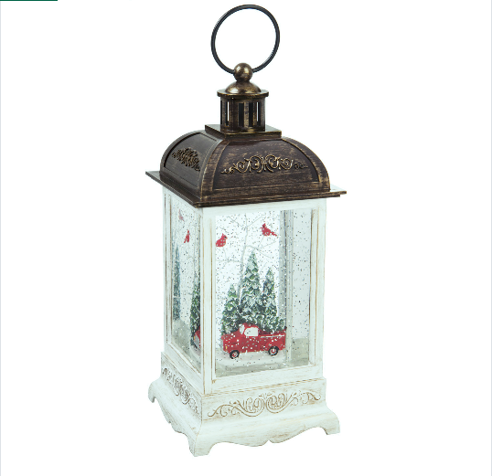 Truck with Cardinals LED Lantern