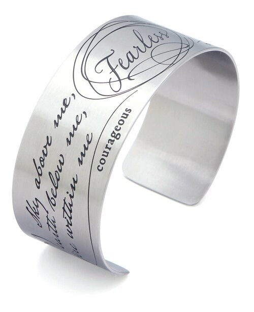 Fearless Stainless Steel Cuff Bracelet