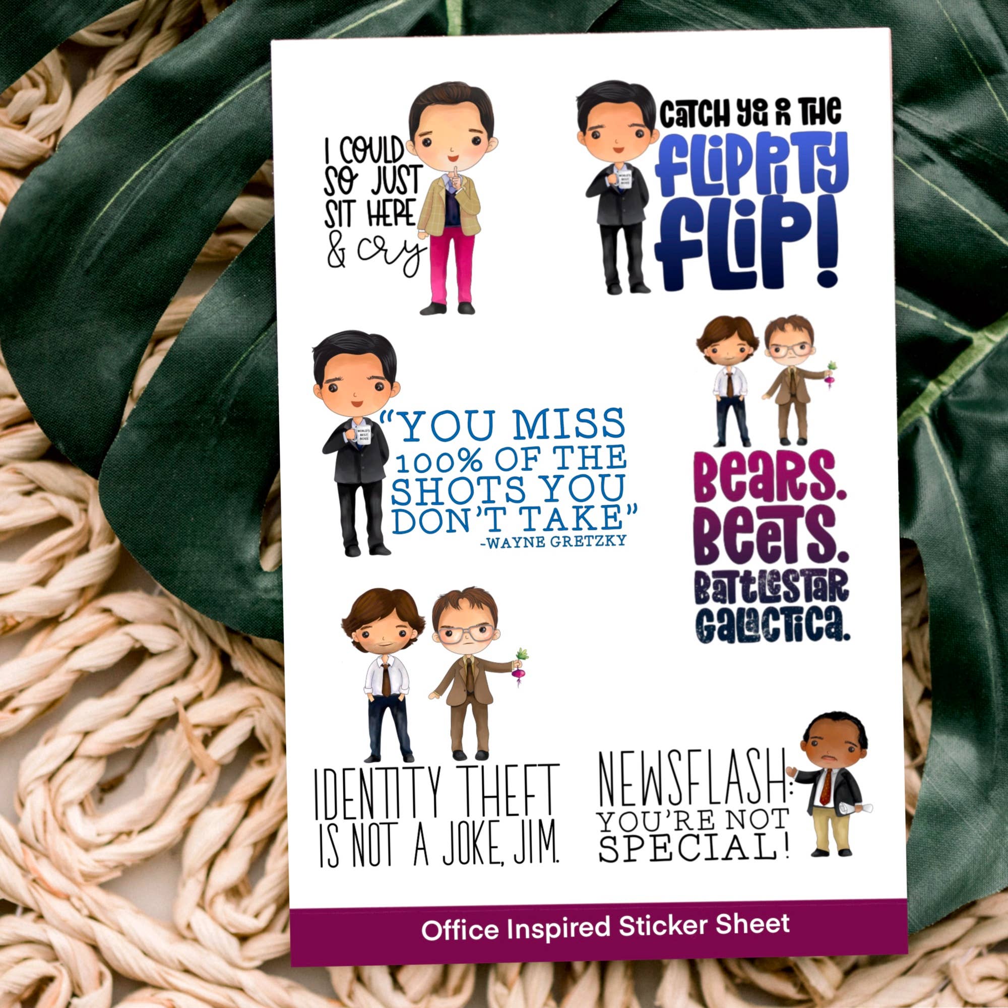 Office Inspired Sticker Sheet