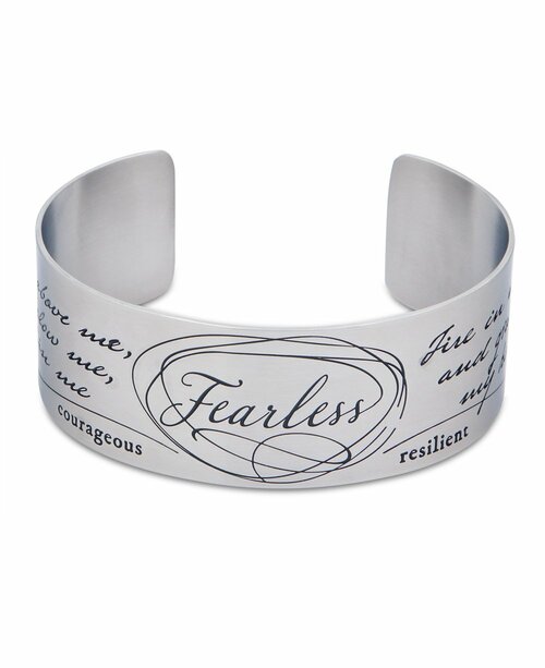 Fearless Stainless Steel Cuff Bracelet