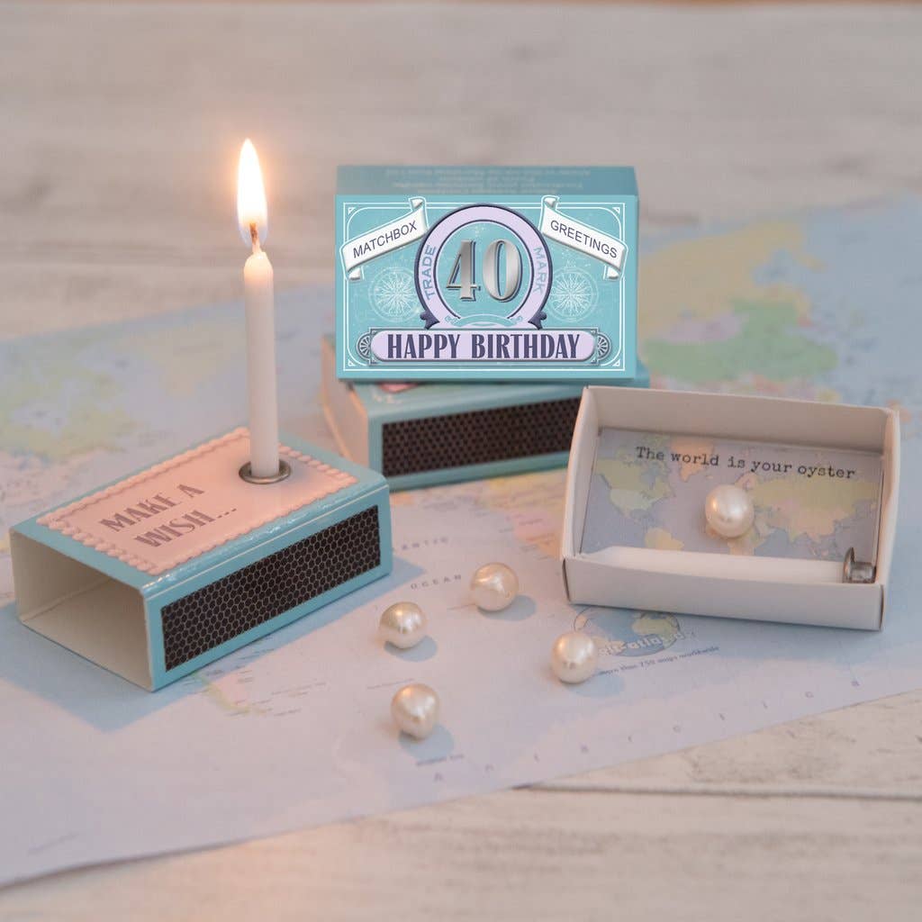 Happy 40th Birthday In A Matchbox