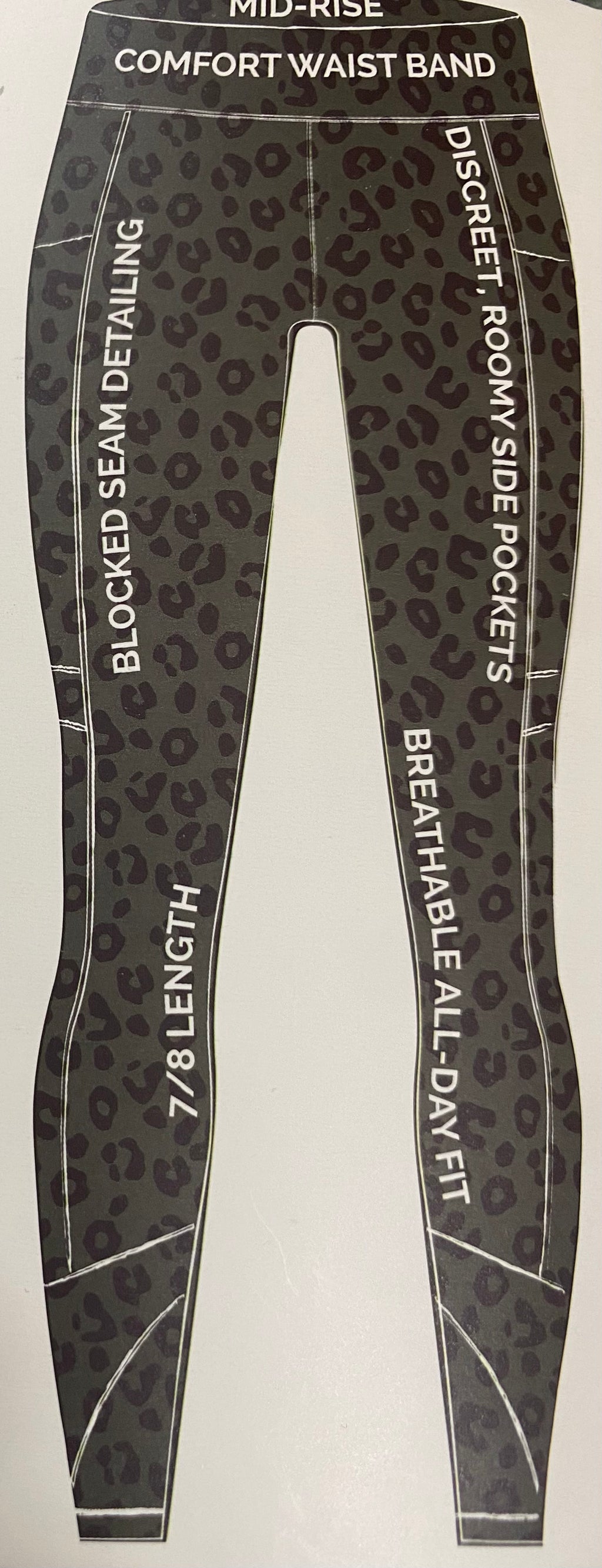 Fitkicks Crossover Leggings Electric Jungle Nocturnal